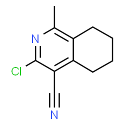 ChemSpider 2D Image | 3-Chloro-1-methyl-5,6,7,8-tetrahydro-4-isoquinolinecarbonitrile | C11H11ClN2