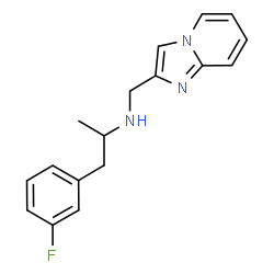 ChemSpider 2D Image | 1-(3-Fluorophenyl)-N-(imidazo[1,2-a]pyridin-2-ylmethyl)-2-propanamine | C17H18FN3