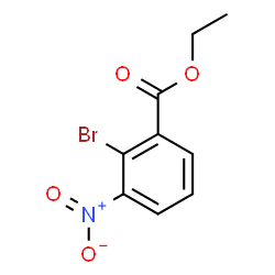 ChemSpider 2D Image | Ethyl 2-bromo-3-nitrobenzoate | C9H8BrNO4