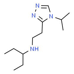 ChemSpider 2D Image | N-[2-(4-Isopropyl-4H-1,2,4-triazol-3-yl)ethyl]-3-pentanamine | C12H24N4