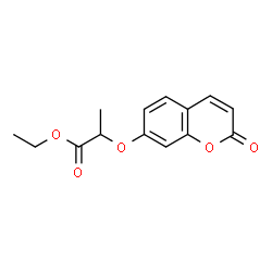 ChemSpider 2D Image | Ethyl 2-(2-oxo-2H-chromen-7-yloxy)propanoate | C14H14O5