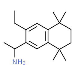 ChemSpider 2D Image | 1-(3-ethyl-5,5,8,8-tetramethyl-6,7-dihydronaphthalen-2-yl)ethanamine | C18H29N