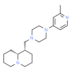 ChemSpider 2D Image | (1S,9aR)-1-{[4-(2-Methyl-4-pyridinyl)-1-piperazinyl]methyl}octahydro-2H-quinolizine | C20H32N4