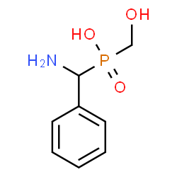 ChemSpider 2D Image | [Amino(phenyl)methyl](hydroxymethyl)phosphinic acid | C8H12NO3P