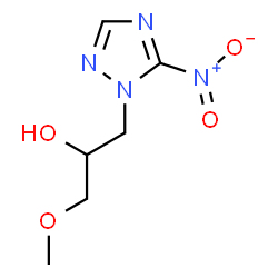 ChemSpider 2D Image | 1-Methoxy-3-(5-nitro-1H-1,2,4-triazol-1-yl)-2-propanol | C6H10N4O4