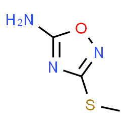 ChemSpider 2D Image | 3-(methylthio)-1,2,4-oxadiazol-5-amine | C3H5N3OS
