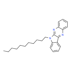 ChemSpider 2D Image | 6-Undecyl-6H-indolo[2,3-b]quinoxaline | C25H31N3