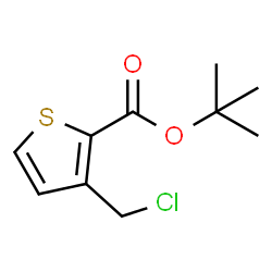 ChemSpider 2D Image | 2-Methyl-2-propanyl 3-(chloromethyl)-2-thiophenecarboxylate | C10H13ClO2S