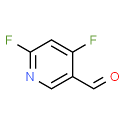 ChemSpider 2D Image | 4,6-Difluoronicotinaldehyde | C6H3F2NO