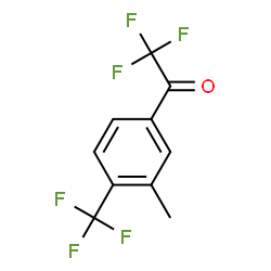 ChemSpider 2D Image | 2,2,2-Trifluoro-1-[3-methyl-4-(trifluoromethyl)phenyl]ethanone | C10H6F6O