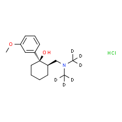ChemSpider 2D Image | cis-Tramadol-d6 (hydrochloride) | C16H20D6ClNO2
