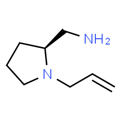 ChemSpider 2D Image | (S)-(1-Allylpyrrolidin-2-yl)methanamine | C8H16N2