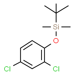 ChemSpider 2D Image | (2,4-Dichlorophenoxy)(dimethyl)(2-methyl-2-propanyl)silane | C12H18Cl2OSi