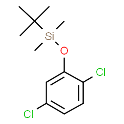 ChemSpider 2D Image | (2,5-Dichlorophenoxy)(dimethyl)(2-methyl-2-propanyl)silane | C12H18Cl2OSi