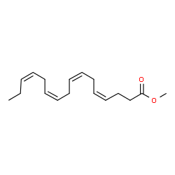 ChemSpider 2D Image | Methyl (4Z,7Z,10Z,13Z)-4,7,10,13-hexadecatetraenoate | C17H26O2