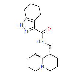 ChemSpider 2D Image | N-[(1S,9aR)-Octahydro-2H-quinolizin-1-ylmethyl]-4,5,6,7-tetrahydro-1H-indazole-3-carboxamide | C18H28N4O
