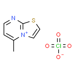 ChemSpider 2D Image | 5-Methyl[1,3]thiazolo[3,2-a]pyrimidin-4-ium perchlorate | C7H7ClN2O4S
