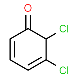 ChemSpider 2D Image | 5,6-Dichloro-2,4-cyclohexadien-1-one | C6H4Cl2O