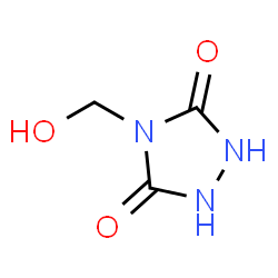 ChemSpider 2D Image | 4-(Hydroxymethyl)-1,2,4-triazolidine-3,5-dione | C3H5N3O3