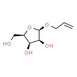 ChemSpider 2D Image | Allyl beta-D-lyxofuranoside | C8H14O5