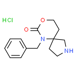 ChemSpider 2D Image | 6-benzyl-8-oxa-2,6-diazaspiro[4.5]decan-7-one hydrochloride | C14H19ClN2O2