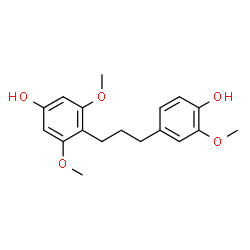 ChemSpider 2D Image | 4-[3-(4-Hydroxy-3-methoxyphenyl)propyl]-3,5-dimethoxyphenol | C18H22O5