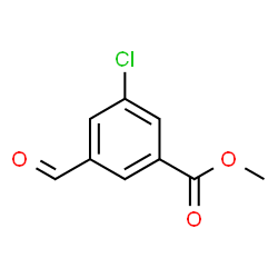 ChemSpider 2D Image | Methyl 3-chloro-5-formylbenzoate | C9H7ClO3