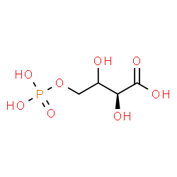 ChemSpider 2D Image | (2S)-2,3-Dihydroxy-4-(phosphonooxy)butanoic acid | C4H9O8P