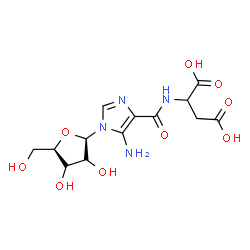 ChemSpider 2D Image | N-{[5-Amino-1-(beta-D-ribofuranosyl)-1H-imidazol-4-yl]carbonyl}aspartic acid | C13H18N4O9