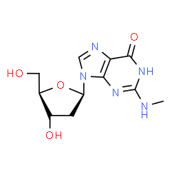 ChemSpider 2D Image | 2'-Deoxy-N-methylguanosine | C11H15N5O4