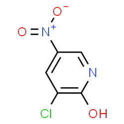 ChemSpider 2D Image | 3-Chlor-5-nitropyridin-2-ol | C5H3ClN2O3