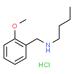 ChemSpider 2D Image | butyl[(2-methoxyphenyl)methyl]amine hydrochloride | C12H20ClNO