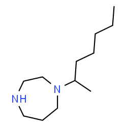 ChemSpider 2D Image | 1-(2-Heptanyl)-1,4-diazepane | C12H26N2