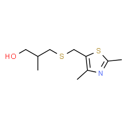 ChemSpider 2D Image | 3-{[(2,4-Dimethyl-1,3-thiazol-5-yl)methyl]sulfanyl}-2-methyl-1-propanol | C10H17NOS2
