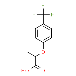 ChemSpider 2D Image | 2-[4-(Trifluoromethyl)phenoxy]propanoic acid | C10H9F3O3