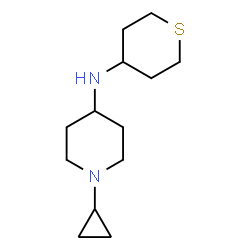 ChemSpider 2D Image | 1-Cyclopropyl-N-(tetrahydro-2H-thiopyran-4-yl)-4-piperidinamine | C13H24N2S