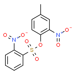 ChemSpider 2D Image | 4-Methyl-2-nitrophenyl 2-nitrobenzenesulfonate | C13H10N2O7S