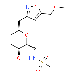 ChemSpider 2D Image | (1S)-1,5-Anhydro-2,3,6-trideoxy-1-{[5-(methoxymethyl)-1,2-oxazol-3-yl]methyl}-6-[(methylsulfonyl)amino]-D-erythro-hexitol | C13H22N2O6S