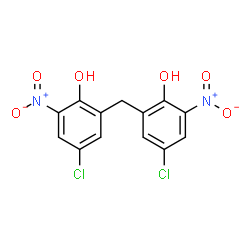 ChemSpider 2D Image | 2,2'-Methylenebis(4-chloro-6-nitrophenol) | C13H8Cl2N2O6
