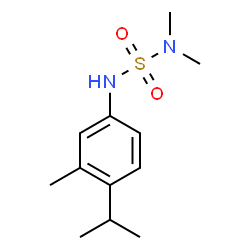 ChemSpider 2D Image | N'-(4-Isopropyl-3-methylphenyl)-N,N-dimethylsulfuric diamide | C12H20N2O2S