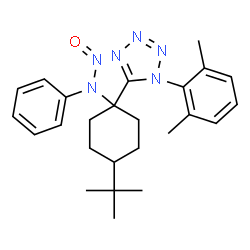 ChemSpider 2D Image | N-{4-tert-butyl-1-[1-(2,6-dimethylphenyl)-1H-tetrazol-5-yl]cyclohexyl}-N-nitrosoaniline | C25H32N6O
