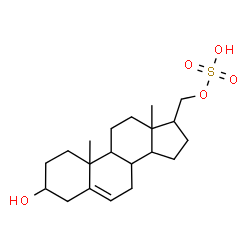 ChemSpider 2D Image | (3-Hydroxyandrost-5-en-17-yl)methyl hydrogen sulfate | C20H32O5S