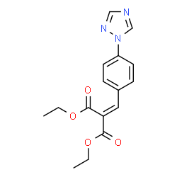 ChemSpider 2D Image | Diethyl [4-(1H-1,2,4-triazol-1-yl)benzylidene]malonate | C16H17N3O4