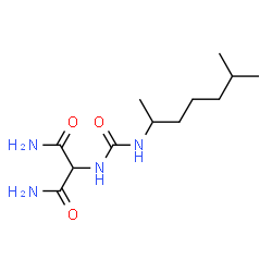 ChemSpider 2D Image | 2-{[(6-Methyl-2-heptanyl)carbamoyl]amino}malonamide | C12H24N4O3