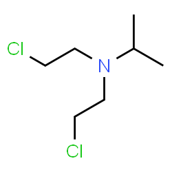 ChemSpider 2D Image | Isopropyl-bis(beta-chloroethyl)amine | C7H15Cl2N