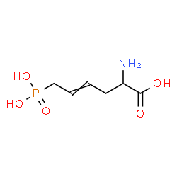 ChemSpider 2D Image | 2-Amino-6-phosphono-4-hexenoic acid | C6H12NO5P