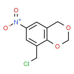 ChemSpider 2D Image | 8-CHLOROMETHYL-6-NITRO-4H-BENZO(1,3)DIOXINE | C9H8ClNO4