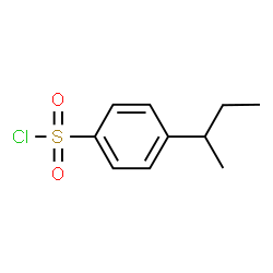 ChemSpider 2D Image | 4-sec-Butylbenzenesulfonyl chloride | C10H13ClO2S