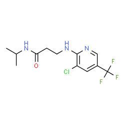 ChemSpider 2D Image | N~3~-[3-Chloro-5-(trifluoromethyl)-2-pyridinyl]-N-isopropyl-beta-alaninamide | C12H15ClF3N3O