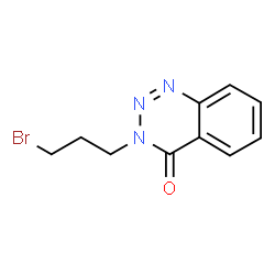 ChemSpider 2D Image | 3-(3-Bromopropyl)-1,2,3-benzotriazin-4(3H)-one | C10H10BrN3O